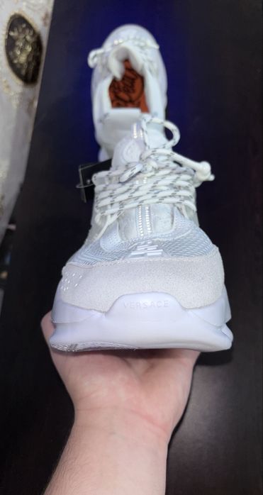 versace chain reaction white