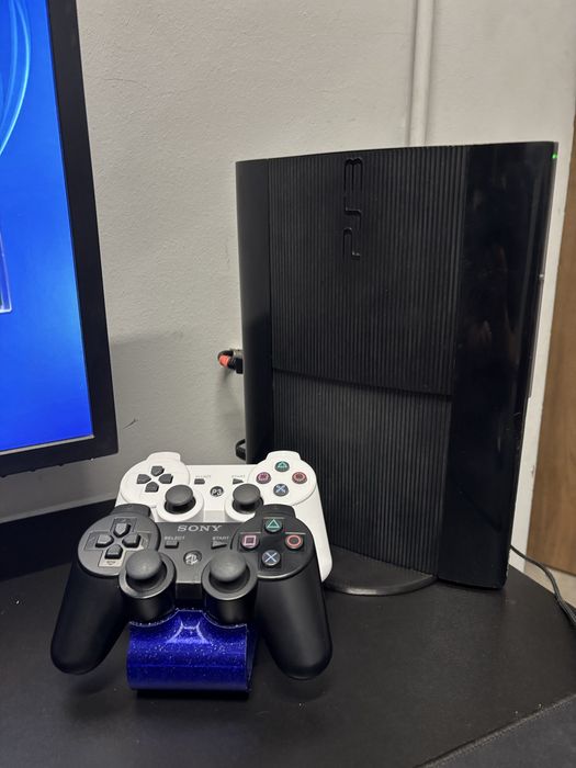 Playstation 3 SuperSlim Modat Hdd 500GB 2 manete PS3 48 jocuri
