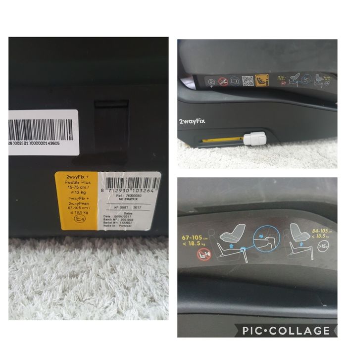 Scaun auto Maxi Cosi 2WayPearl cu baza Isofix Maxi Cosi 2WayFix + husa