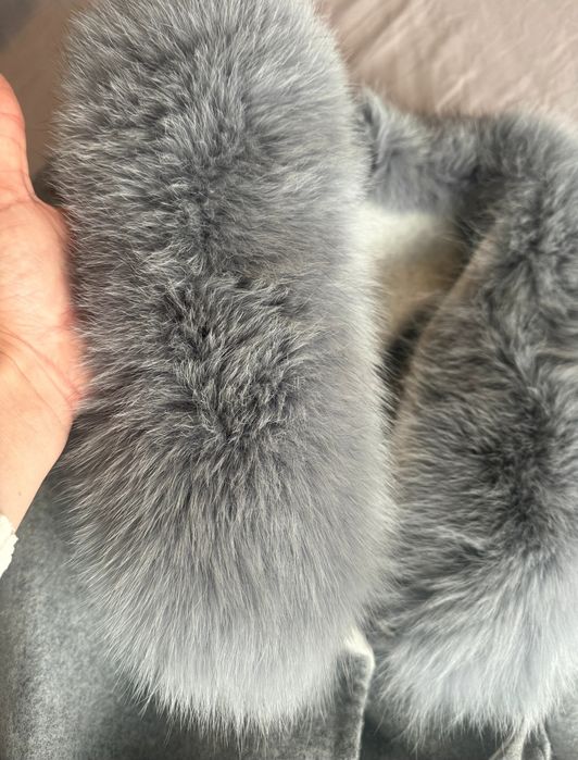 Palton alpaca blana naturala