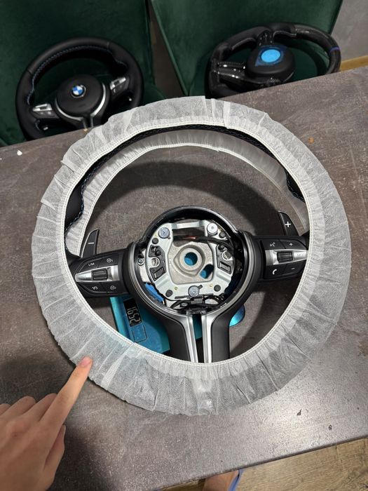 Volan bmw negru arguntiu f10