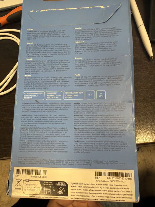 Amazon kindle paperwhite gen 11 6.8” 16gb in stare noua