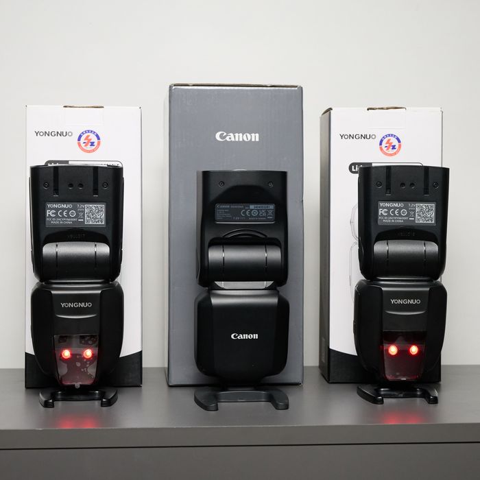 Canon RT EL-5 (Garanție 2028) + 2x Yongnuo YN690EX-RT (2x Baterii) - kit blițuri
