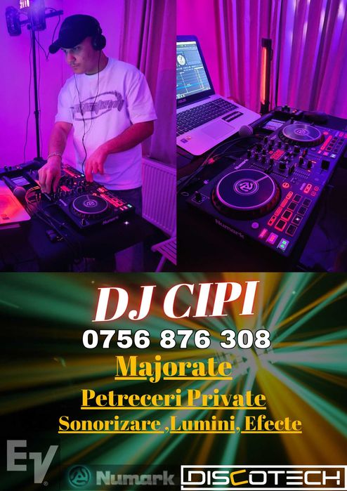 Boxe Audio si lumini inchiriere pt DJ Majorate Petreceri kit complet