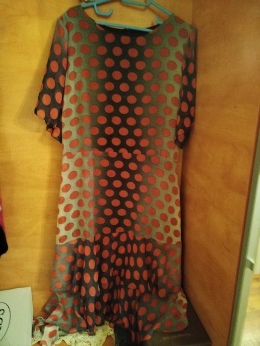 Rochie din voal, cu buline