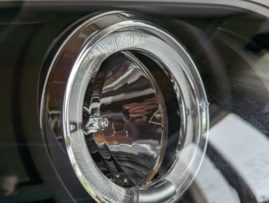 Фарове БМВ Е46 ЛЕД Черни Тунинг Angle eyes LED BMW E46 Седан 98-01'