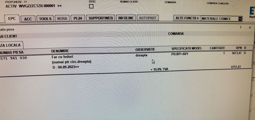 Faruri Vw Tiguan far stanga Tiguan far dreapta Tiguan