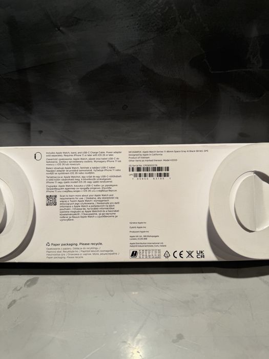 ЧИСТО НОВ Apple Watch Series 11 46 mm Space Gray