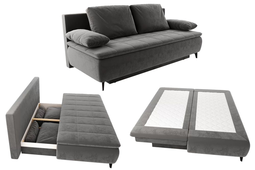 Canapea extensibila cu lada pentru depozitare