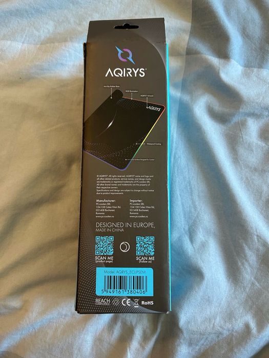 Mouse pad gaming AQIRYS Eclipse Mini RGB– Nou