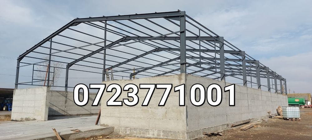 Vand hala metalica 8x36x4 cu panouri sandwich de 40mm