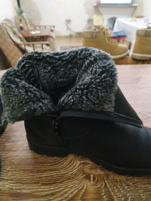 Сапожки женские, кожаные