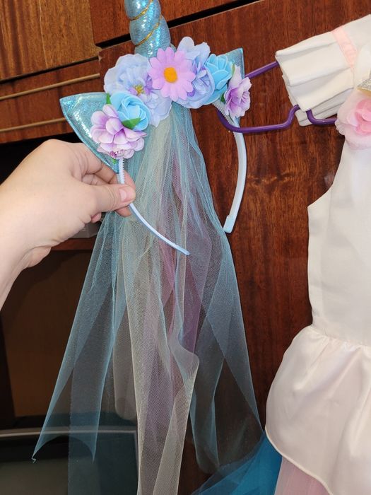 Платье детское единорог