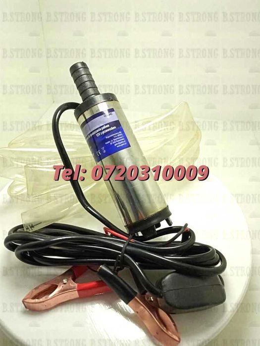 Pompita Imersibila Compatibile Cu Transfer Benzina / Motorina Alimentare 12V Pentru Transfer Combustibil Si Motorina Pentru Transfer Orice Lichid Teh