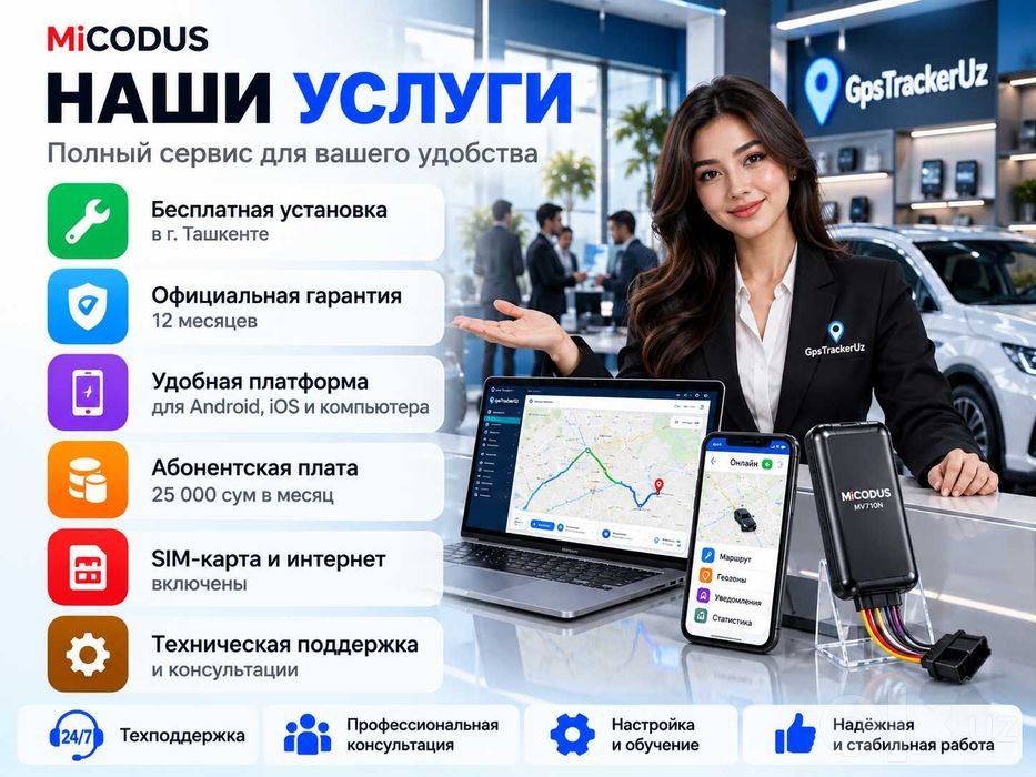 gpstracker MiCODUS MV710N(aftomabil uchun yaxshi talov)