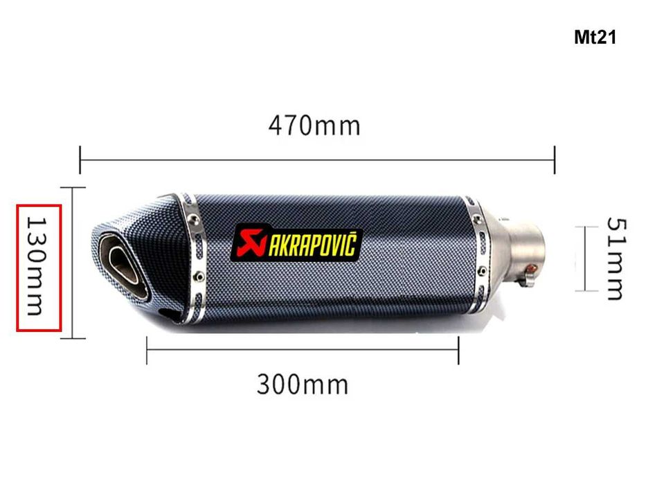 Tobă de evacuare sport Akrapovic pentru motociclete