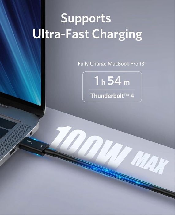 Кабель/Провод Anker Thunderbolt 4 USB-C to USB С 40Gbps Data Transfer