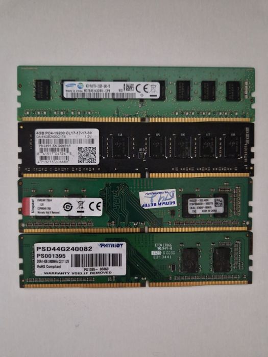 Продам озу ddr4 4gb, 8gb