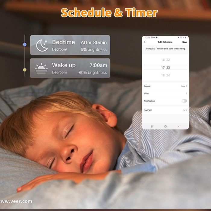 Set  Becuri Led inteligente BVCL Wi-Fi G9, reglabile, 3 W, 320 lumeni,