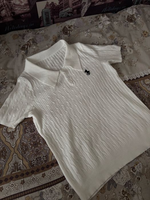 Вязаная футболка поло