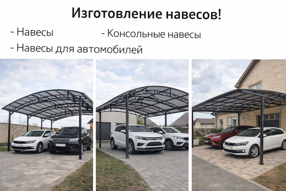 Откатные ворота, навесы, заборы