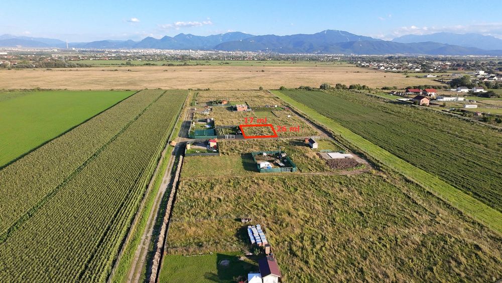 Proprietar teren constructii 439 MP Brasov | PUZ si curent la teren