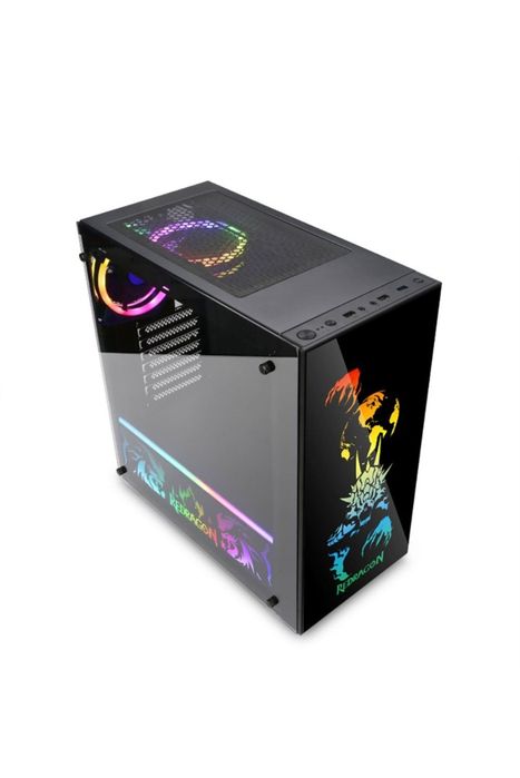 Carcasa Redragon Steeljaw Pro, Mid-Tower, , ATX, Bl telecomanda RGB