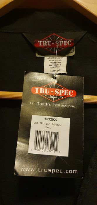 Tru-Spec куртка и брюки, черные, 2XL, новые.