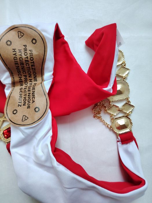 Costum baie sexy roșu