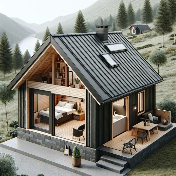 Дома на заказ в металлическом каркасе.