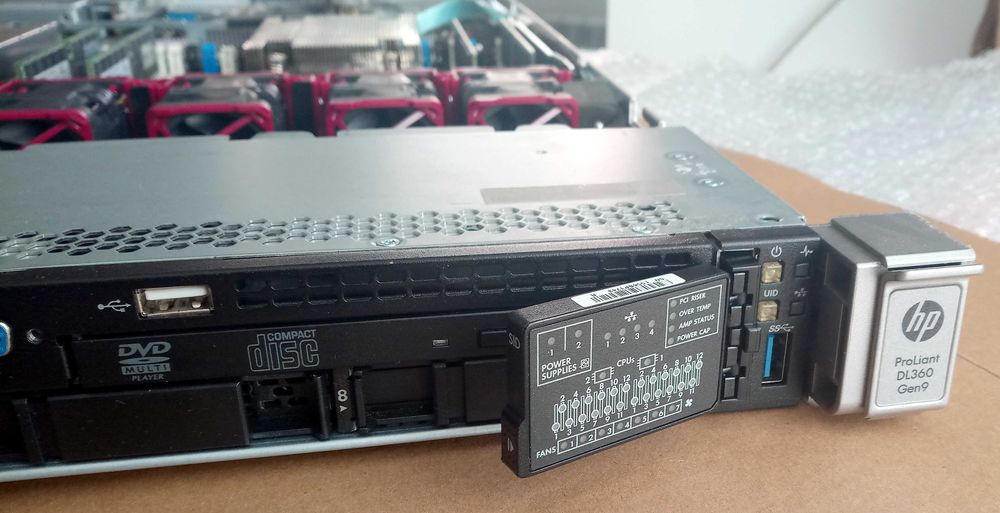 Сървър HPE DL360 Gen9 8SFF 2*Xeon Е5-2650 v4 12C 2.5-3.5GH 64GB P440AR
