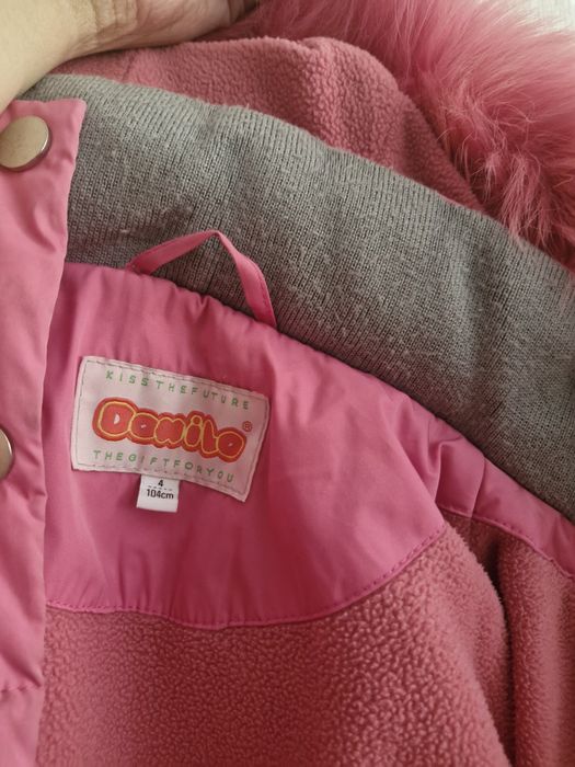 Комбенизон зимний на девочку