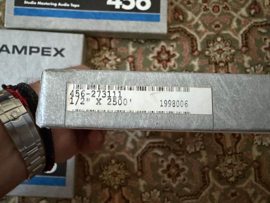 magnetofon AMPEX 456 Grand Master 1/2" Role metalice