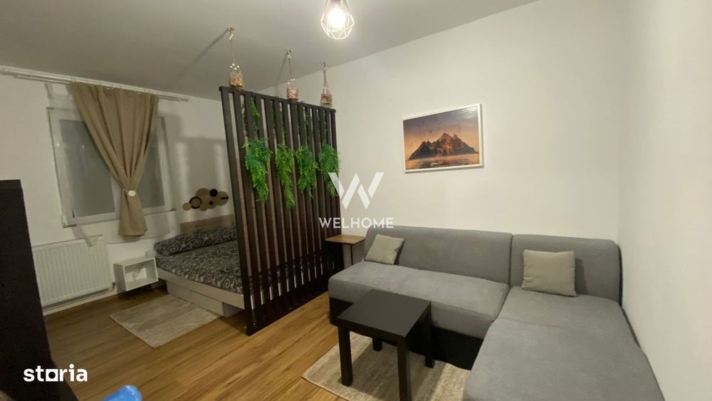Garsoniera renovata, etaj intermediar,  Sibiu