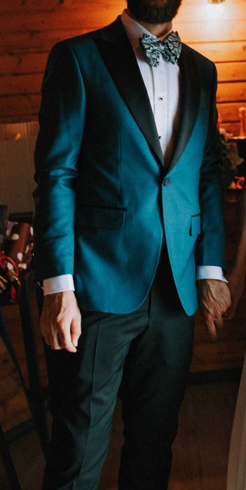 Smoking turquoise - ceremonie - nunta - TRENDS BY ADINA BUZATU