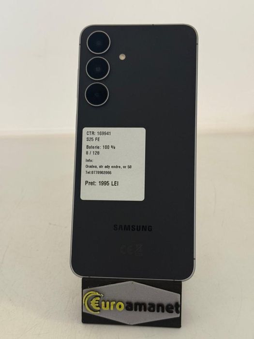 Telefon mobil Samsung Galaxy S25 FE, Dual SIM, 8GB RAM, 128GB, -A-