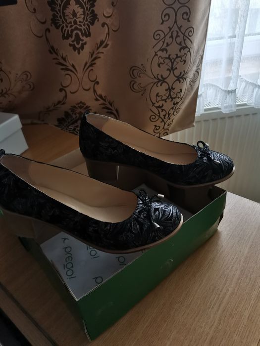 Pantofi Prego, piele naturala