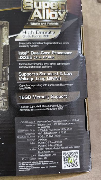 Материнская плата Asrock J3355M