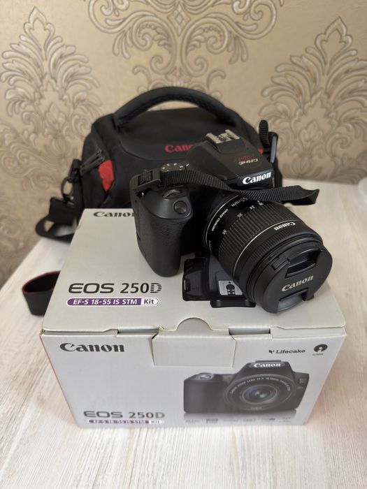 Зеркальный фотоаппарат Canon EOS 250D Kit 18-55mm IS STM + Сумка