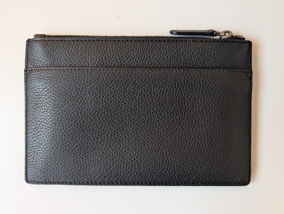 Michael Kors комплект чантичка и портмоне: Hudson Pebbled Leather and Signature Logo Pouch Set
