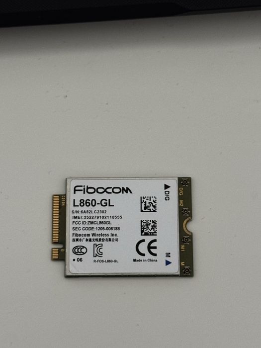 Fibocom L860-GL 4G LTE CAT16 M.2 WWAN Lenovo ThinkPad – modem internet SIM laptop