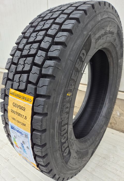 205/75 R17.5, 124M, GROUNDSPEED 14 P.R., Anvelope tractiune M+S