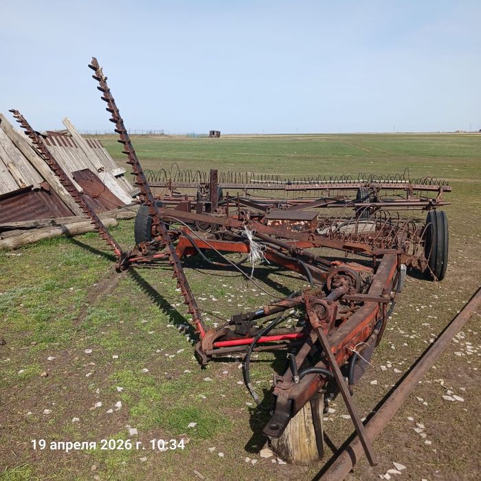 Продам косилку двух бруску с граблями