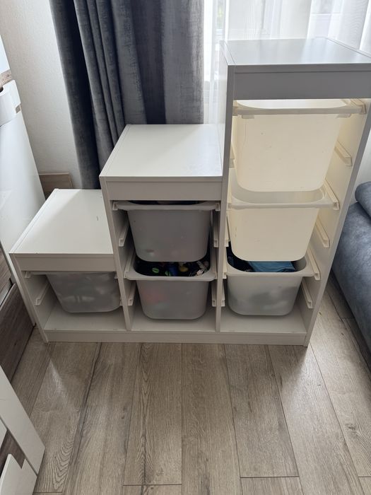 Ansamblu/dulap de depozitare cu cutii IKEA