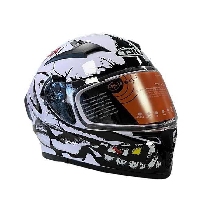 Каска за мотор с вградени слънчеви очила - размери / S / M / L / XL