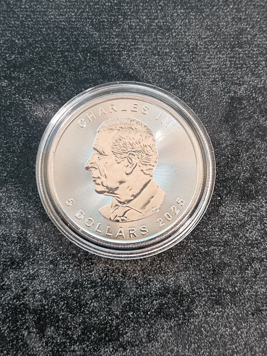 Monede argint pur Maple Leaf 1Oz uncie 9999 bullion lingou