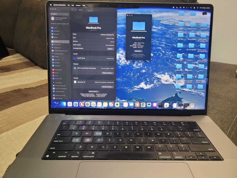 MacBook Pro 16” M1 Max 64GB 1TB – Predare personală Iași