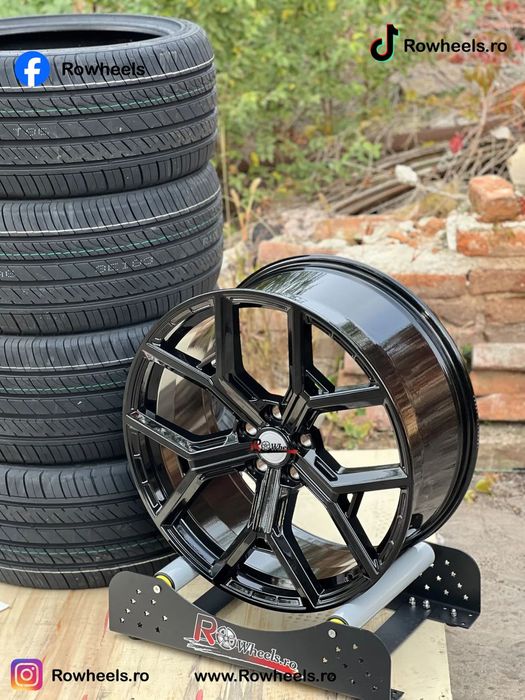 Jante Range 22 R22 Full BLACK Si Polish Model Sport cu anvelope vara / iarna 275-40-22 Land rover Vogue Land Rover sport cu anvelope vara / iarna 275-40-22