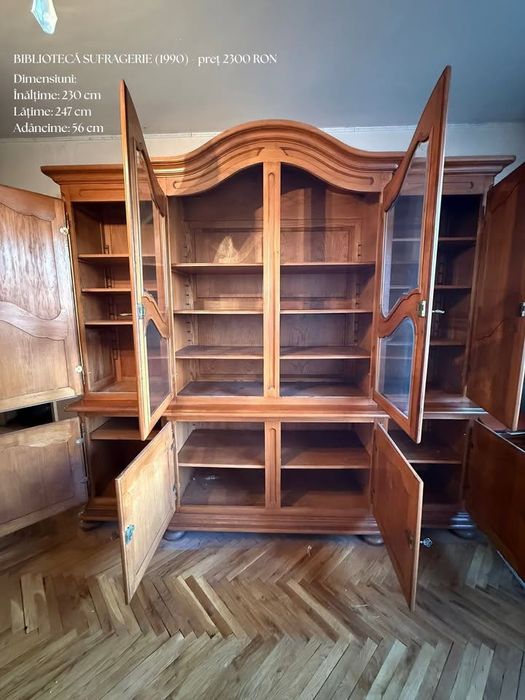 Bibliotecă sufragerie stejar - Colecția METZ