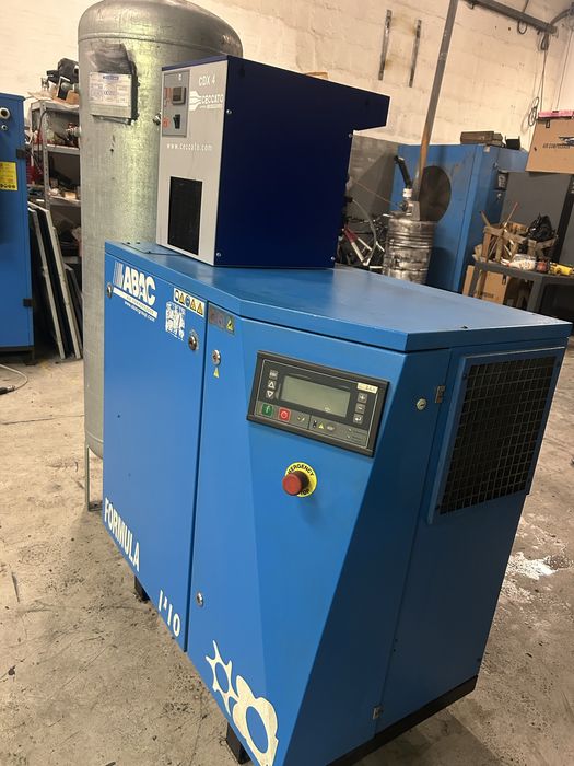 Compresor de aer pe surub ,melc,complet cu uscator si rezervor